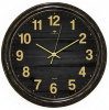 Часы настенные d29см корпус черный с патиной "Эко" 2924-002